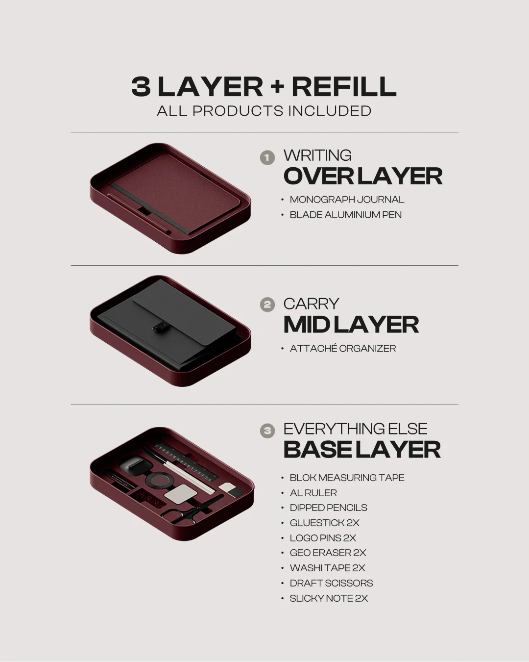 BENTO JOT 3 LAYER WITH REFILL PACK - Image 6